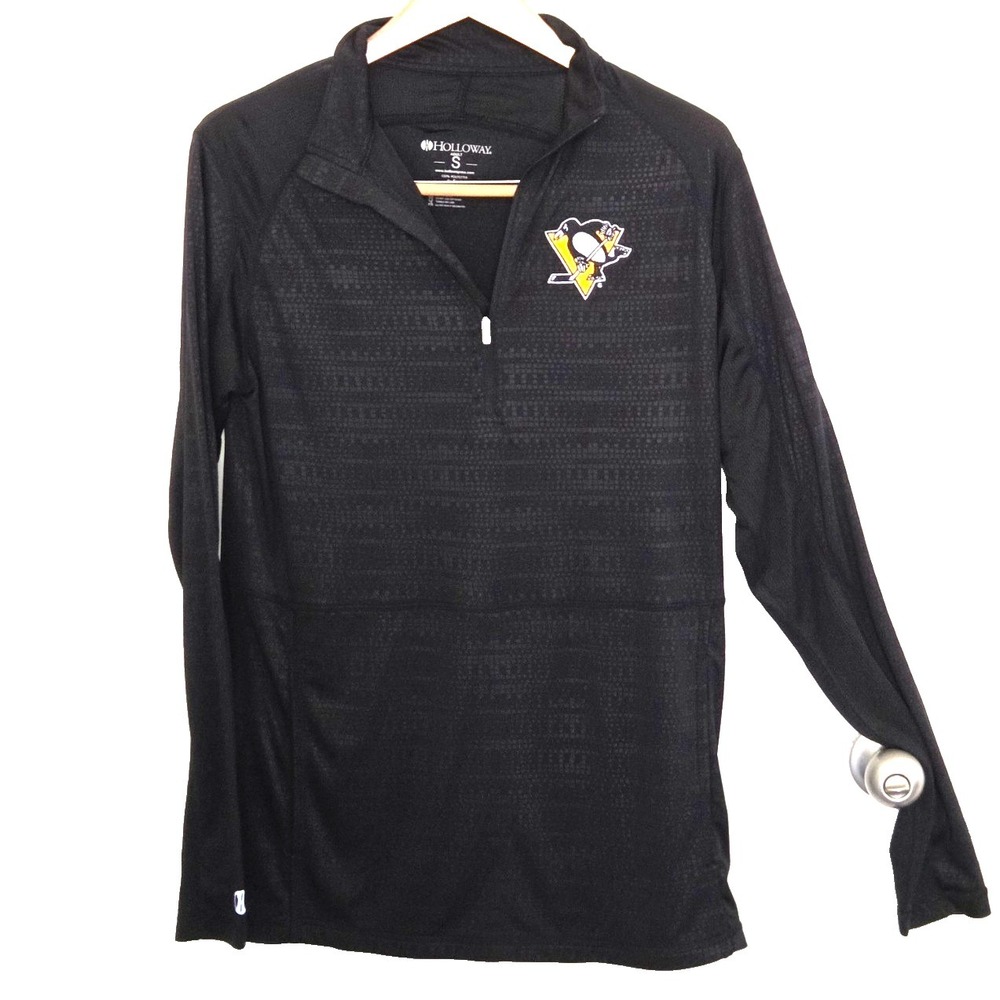 PITTSBURGH PENGUINS LABATT BLUE QUARTER ZIP PULLOVER - ADULT SMALL